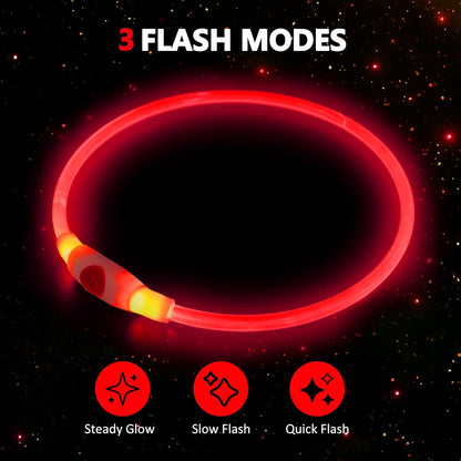 Light up Dog Collar Rechargeable and Rechargeable