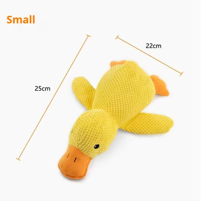 Yellow Duck Pet Interactive Plush Doll For Dogs