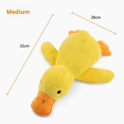 Yellow Duck Pet Interactive Plush Doll For Dogs
